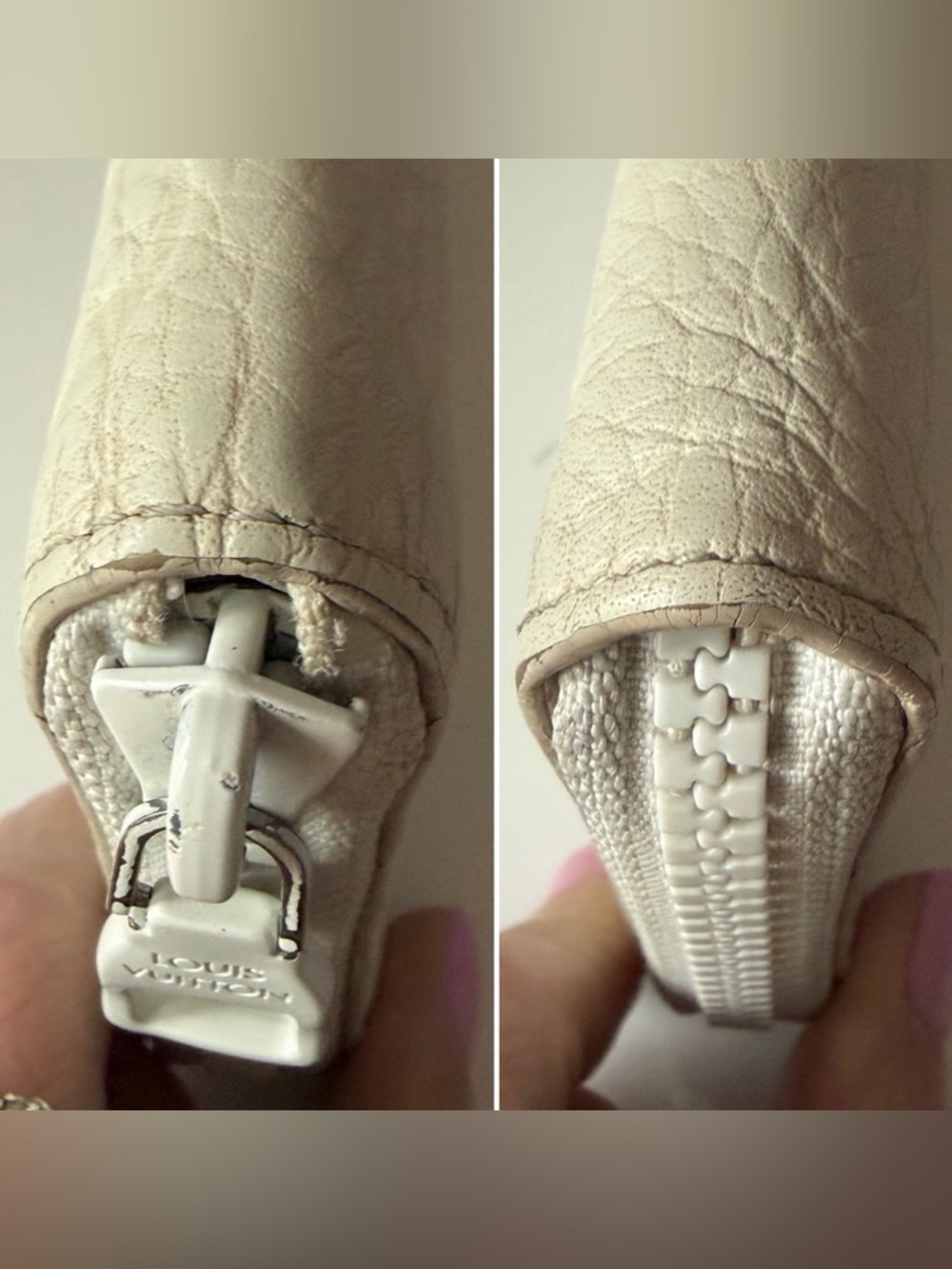 Louis Vuitton LV Friends Zippy Vertical Wallet White Taurillon Runway Unisex - Picture 5 of 15